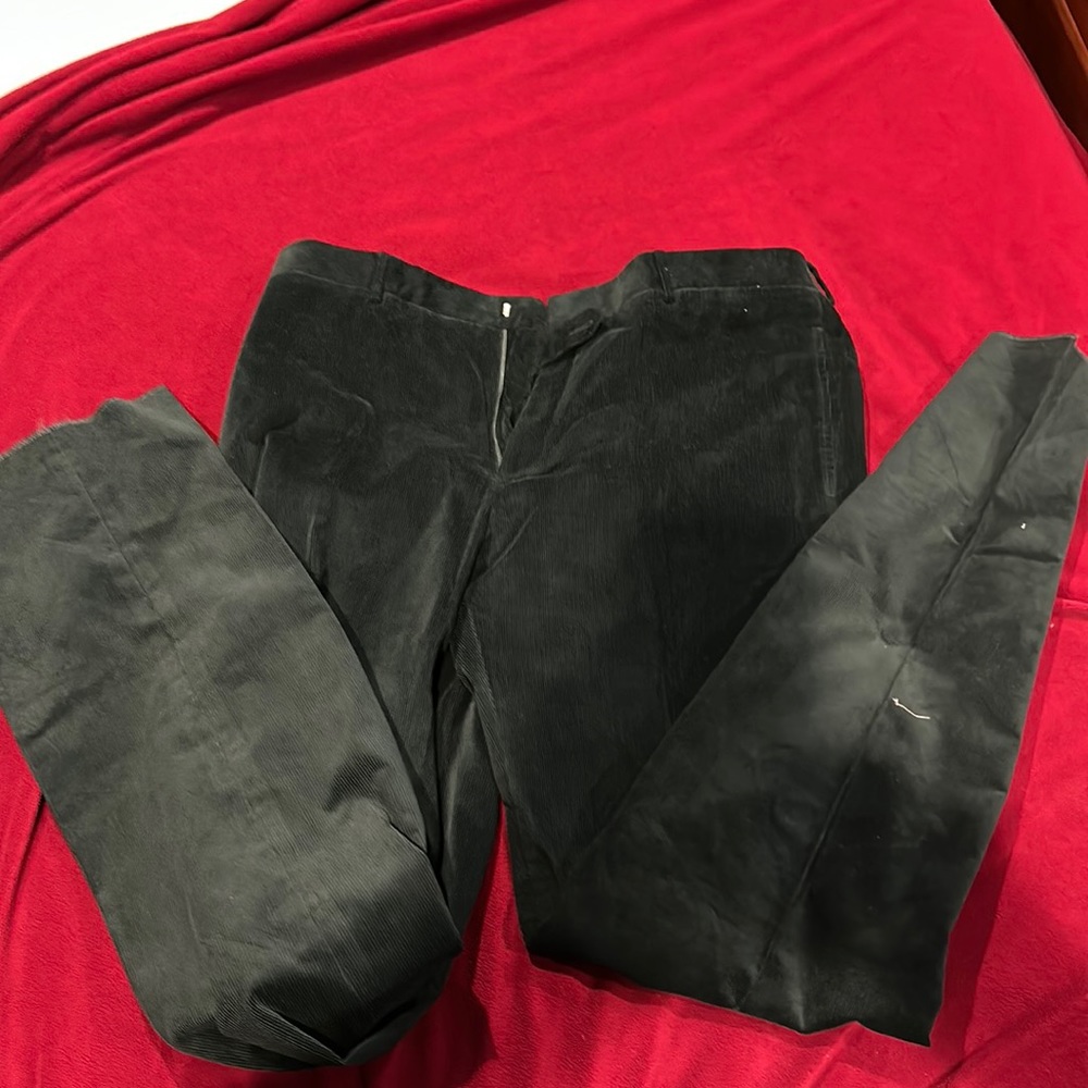 Polo Ralph Lauren Green Corduroy pants - unfinished bottom 38 waist NWT